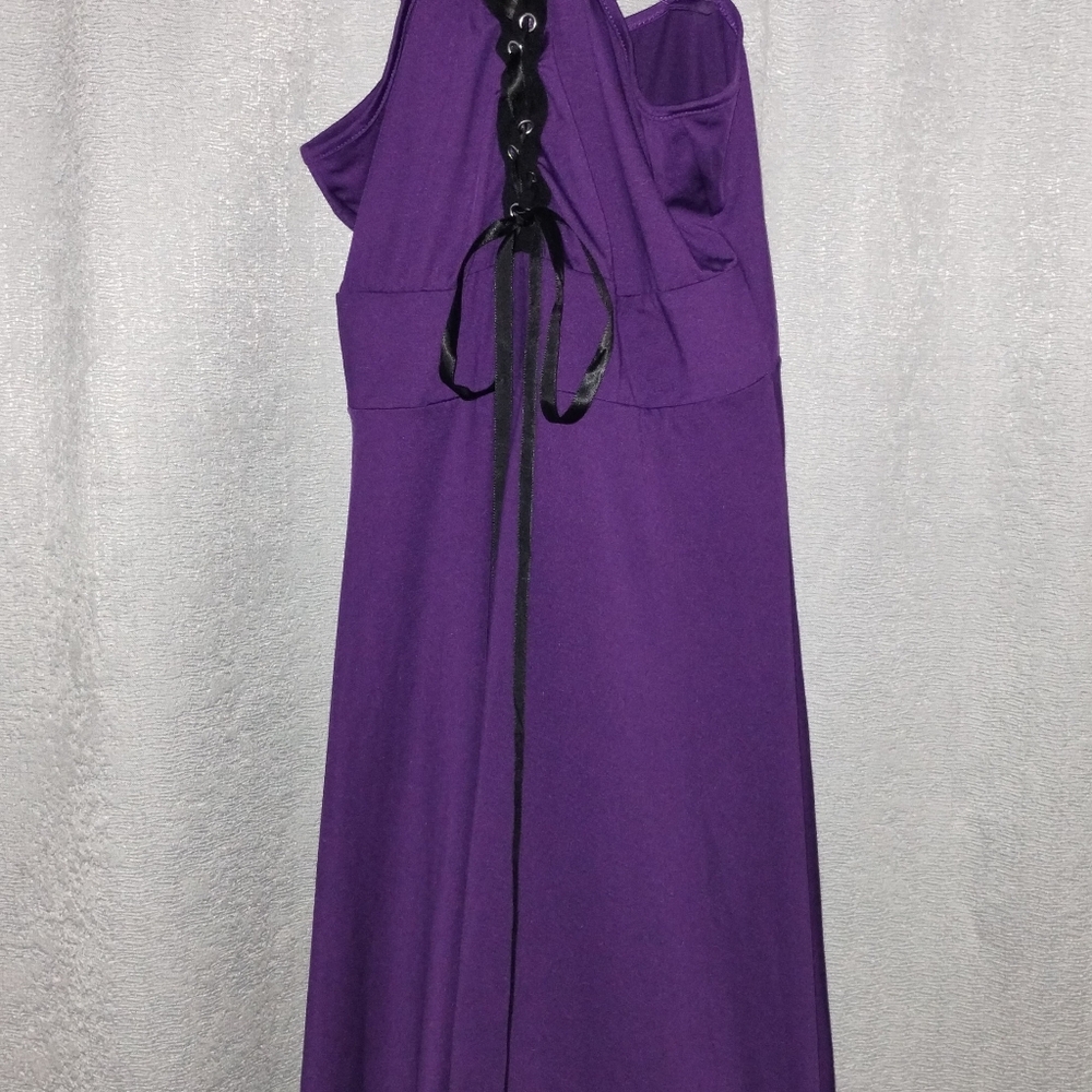Goth Corsette Women's Small Purple Strappy - Picture 3 of 7